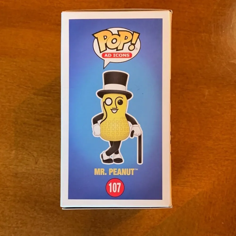 New in Box Funko Pop Mr. Peanut Planters Vinyl Figure Gift Collectible #107